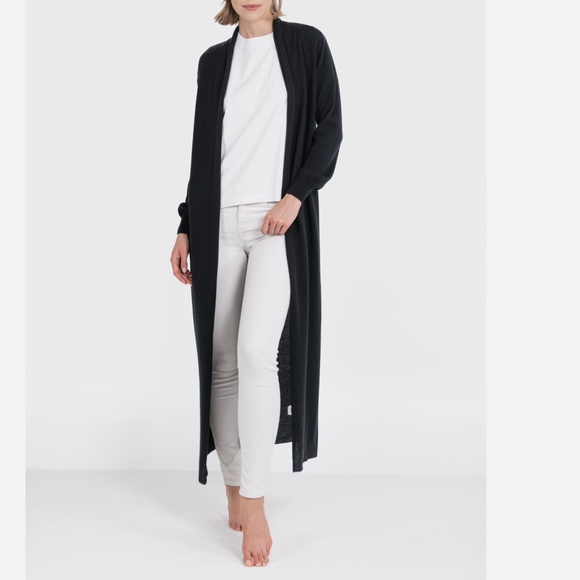 NWT Antonio Melani Luxury Collection Black Cashmere Long Sleeve Cardigan - Picture 1 of 4